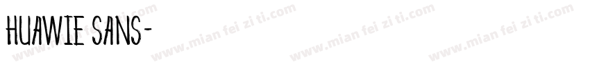 huawie Sans字体转换
